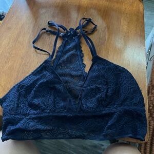 Navy bralette aerie size small